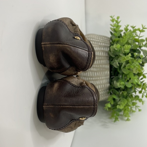 Coach Chelsea Ballet Flats Canvas Leather Toe Cap, Women's Size 6.5 - Picture 6 of 15